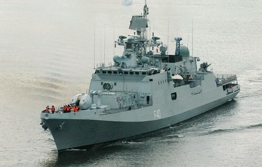 Tàu hộ vệ tên lửa Talwar Type 11356 của Hải quân Ấn Độ, do Nga chế tạo.